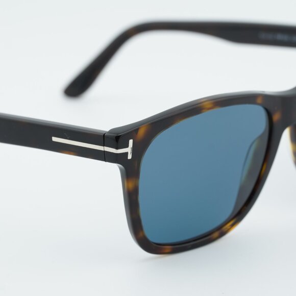 Tom Ford Eric-02 FT0595 52D Sunglasses Havana Square Frame, Polarized Lenses - Picture 6 of 9